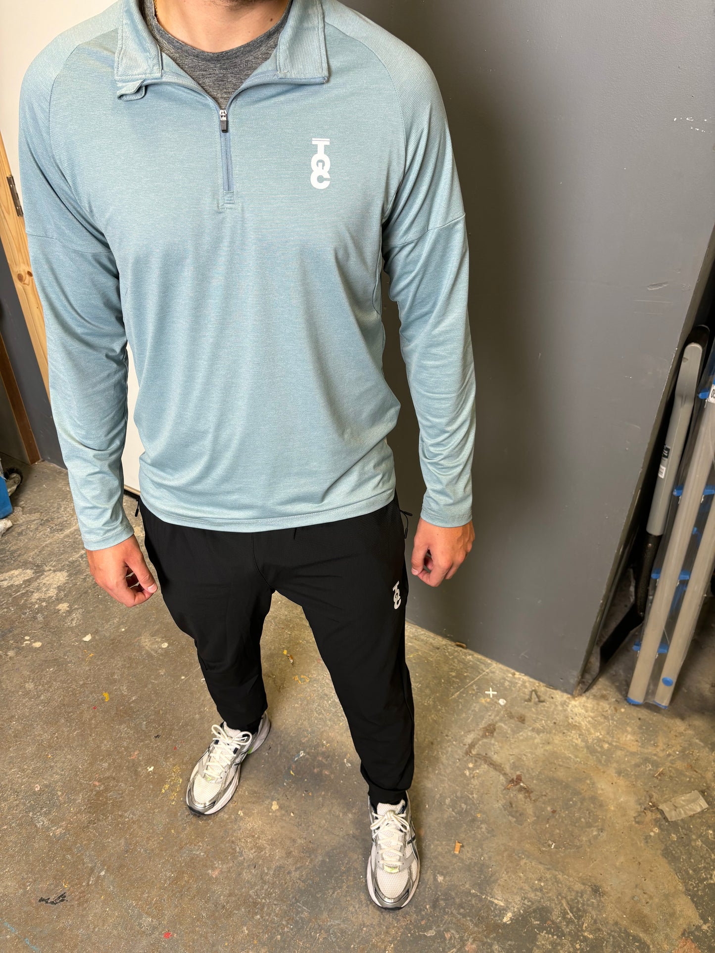 Run 1.0 1/4 Zip - Teal